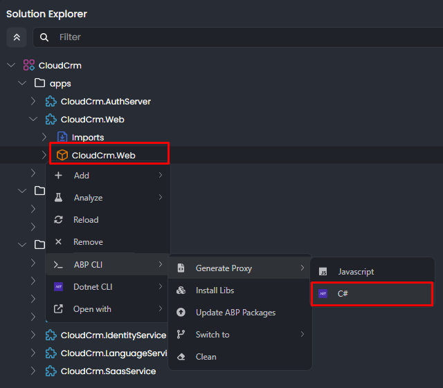 abp-studio-generate-proxy