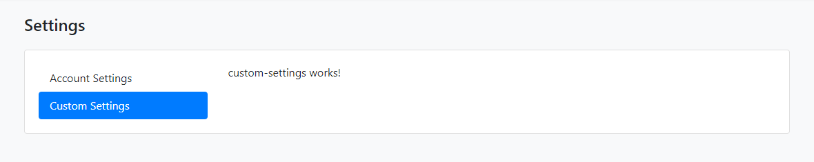 Custom Setting Page | ABP.IO Documentation