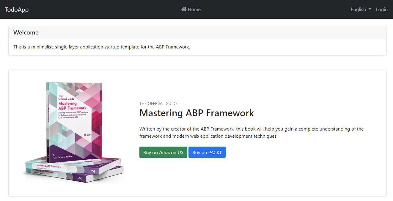 Quick Start | ABP.IO Documentation
