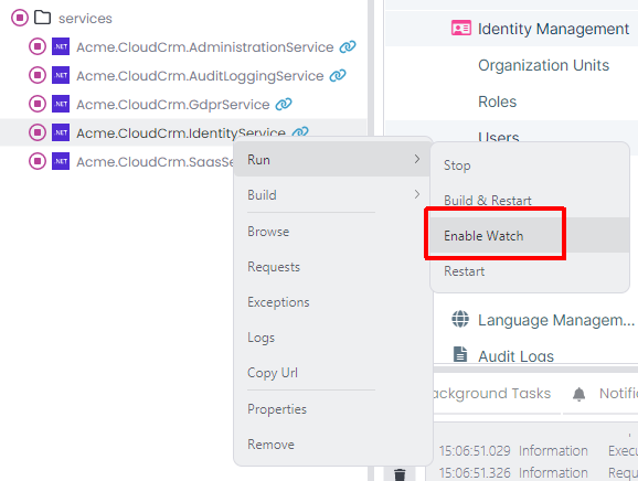 abp-studio-microservice-solution-runner-enable-watch