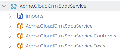 saas-microservice-in-solution-explorer