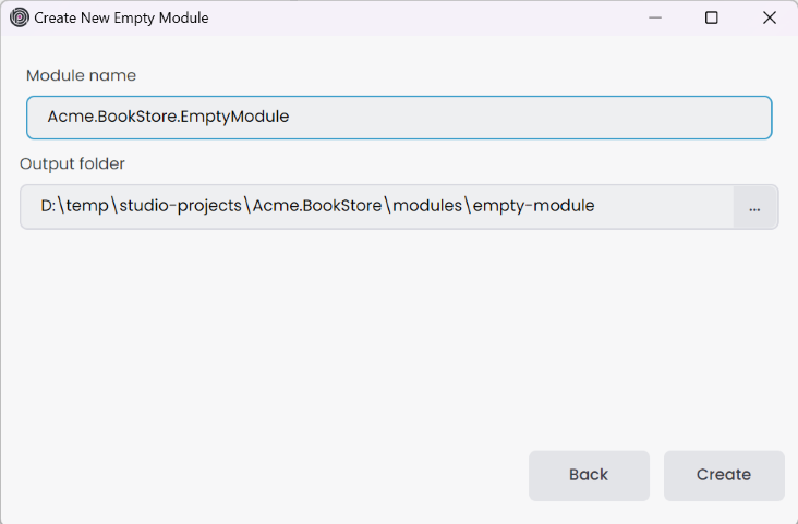 create-new-empty-module