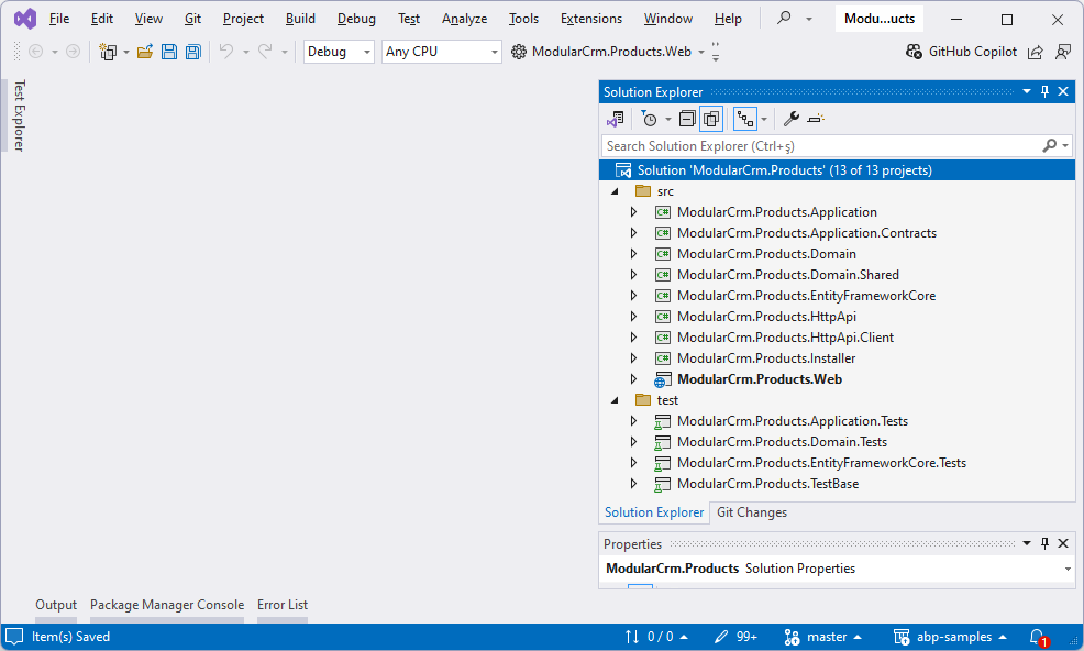 product-module-visual-studio