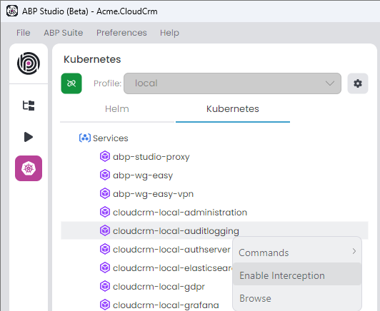 abp-studio-microservice-kubernetes-enable-interception