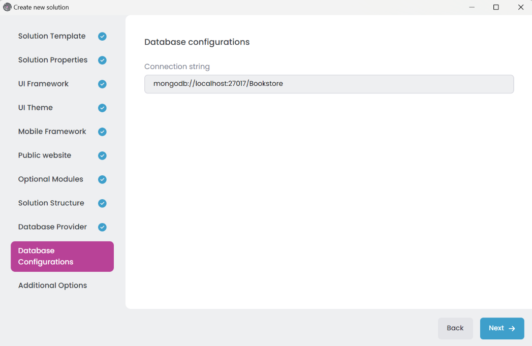 abp-studio-new-solution-dialog-database-configurations