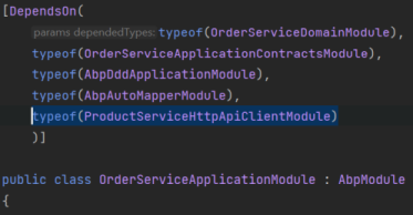 Add order service module dependency into the Administration Service