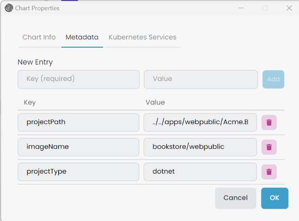 application-chart-properties