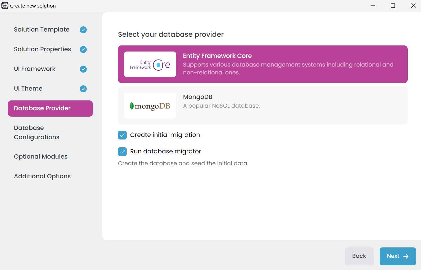 abp-studio-new-solution-dialog-database-provider