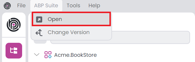 opening the ABP Suite