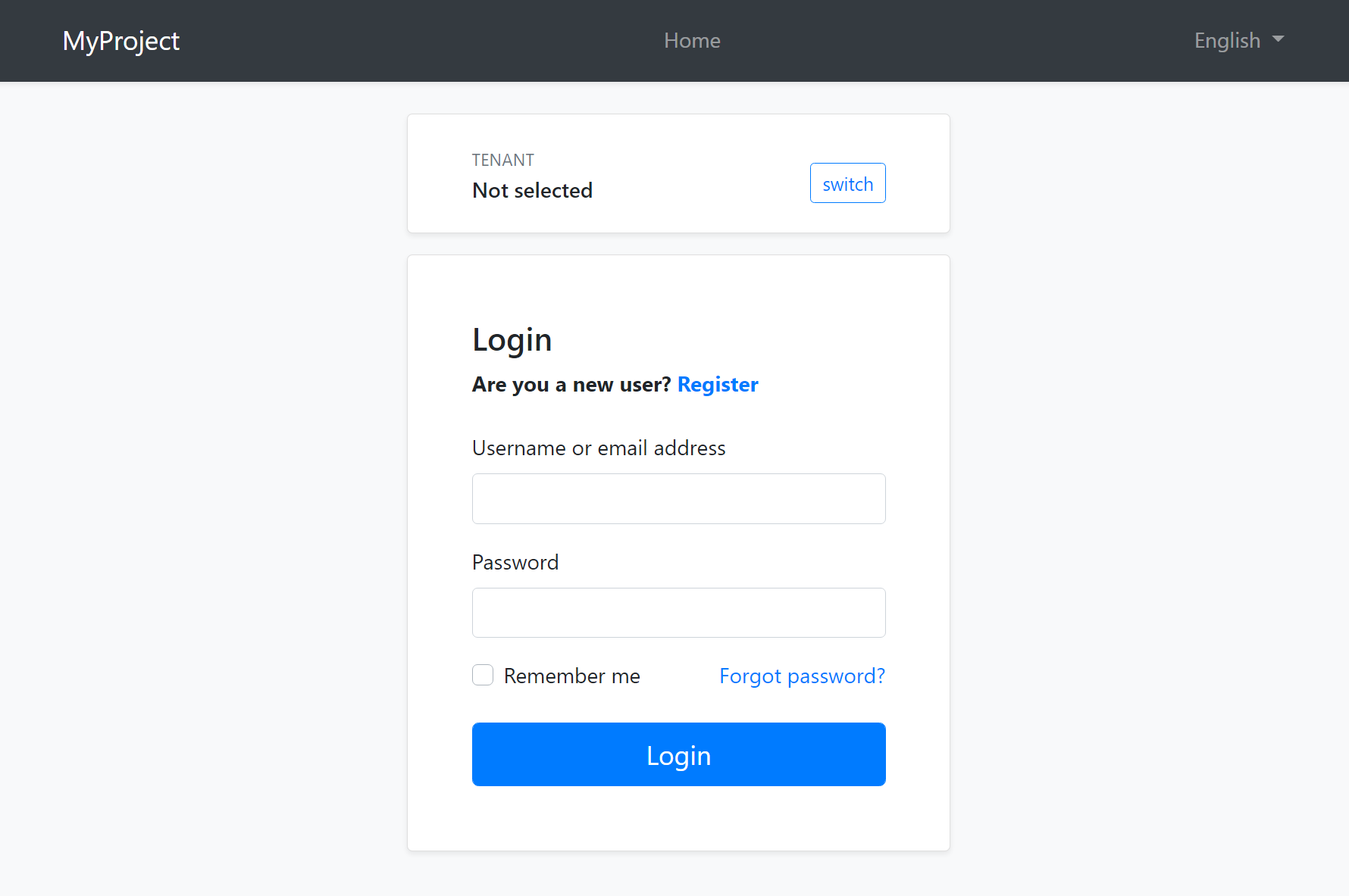 login form with session in core razor pages - learn... ASP.NET Core MVC / Razor Pages: The Basic Theme | ABP.IO Documentation