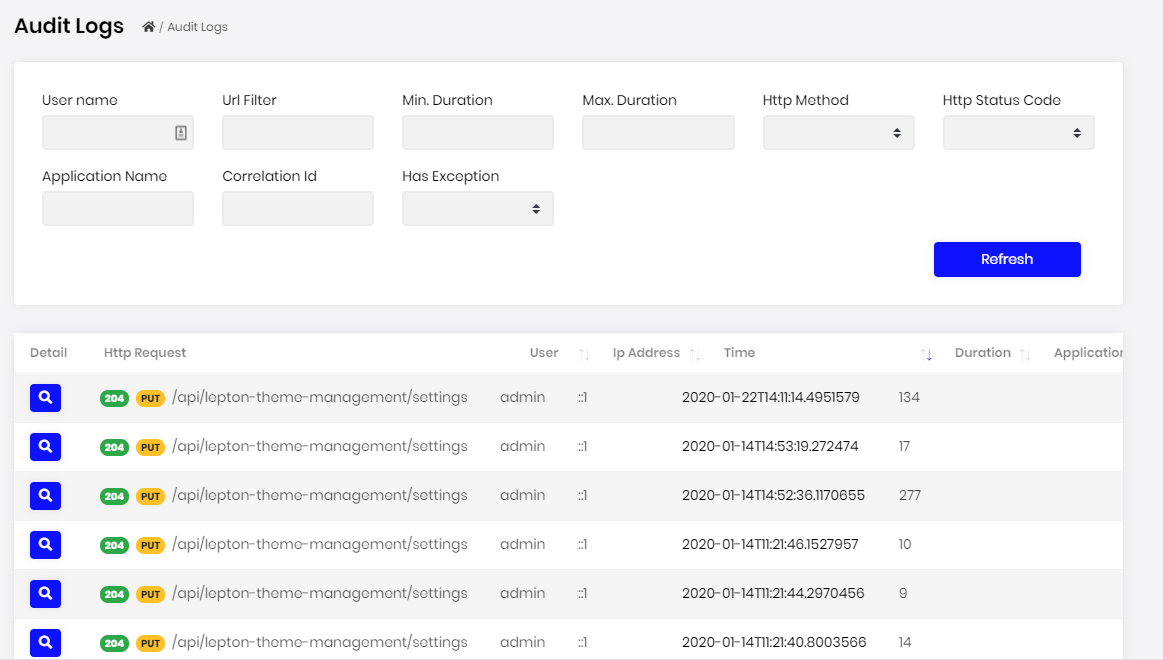 audit-logging-module-list-page