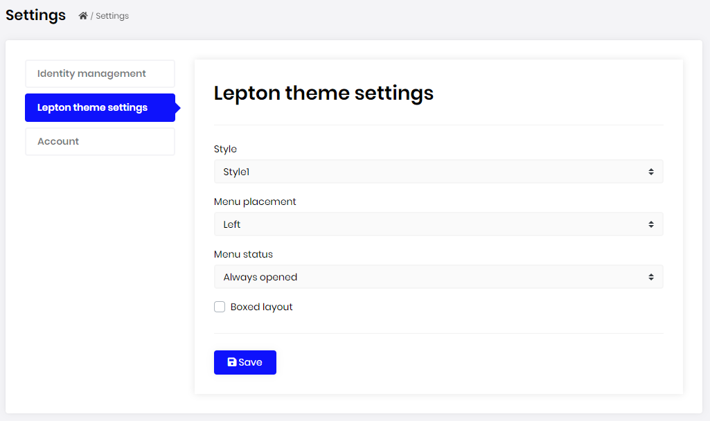 lepton-theme-module-settings-page