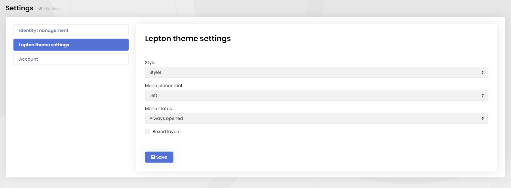 lepton-theme-module-settings-page