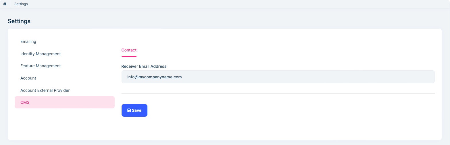 Contact Management | ABP.IO Documentation