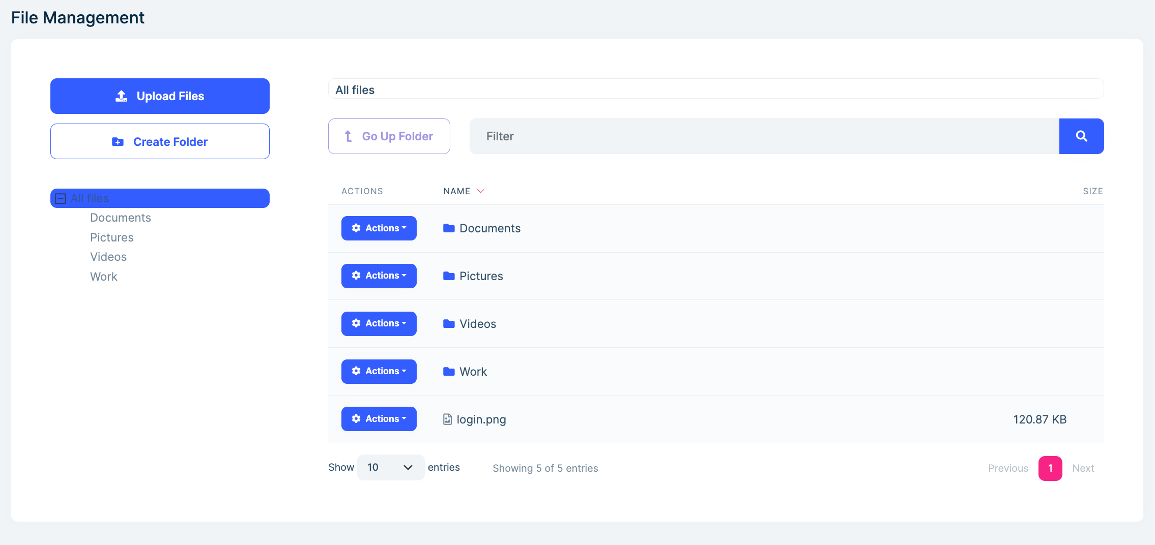 Modules file Management Documentation Center ABP IO