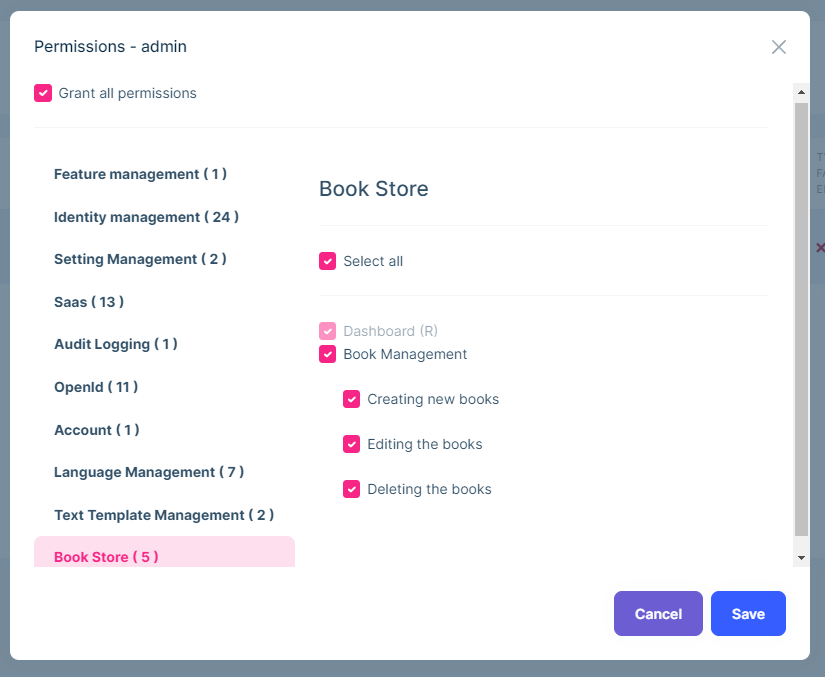 bookstore-permissions-ui