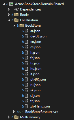 bookstore-localization-files