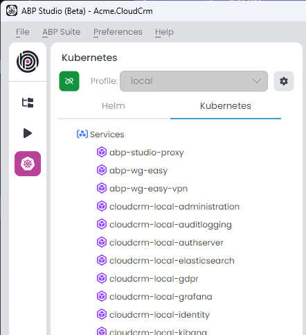 abp-studio-microservice-kubernetes-services