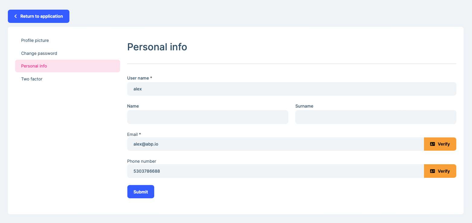 Two Factor Authentication | ABP.IO Documentation