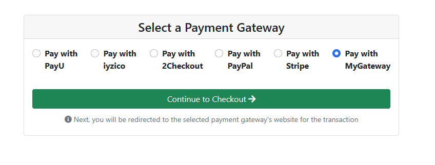 Creating a Custom Payment Gateway | ABP.IO Documentation