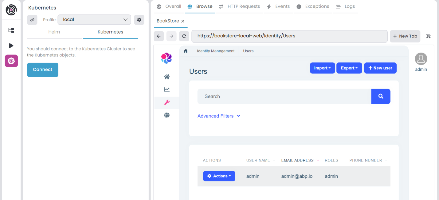 ABP Studio: Working with Kubernetes | ABP.IO Documentation