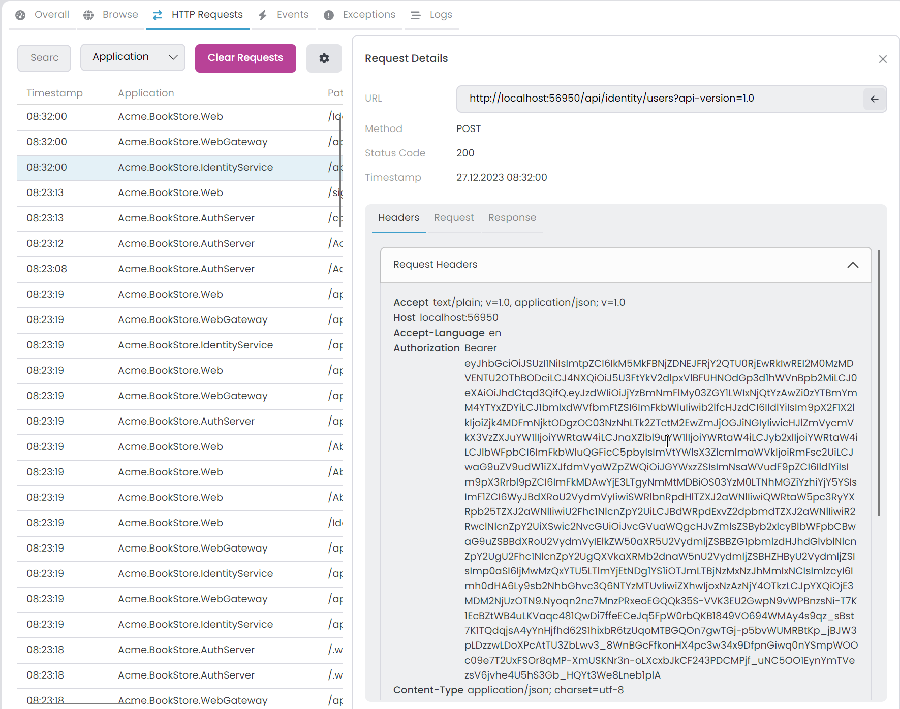 ABP Studio: Monitoring Applications | ABP.IO Documentation