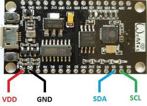 wiring ESP8266 NoeMCU