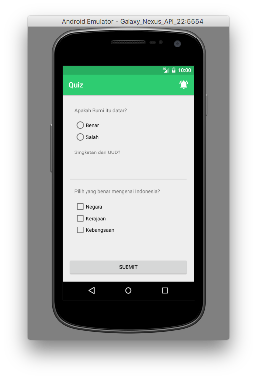 GitHub - abraincode/Quiz: Indonesia Android Kejar Beginner 