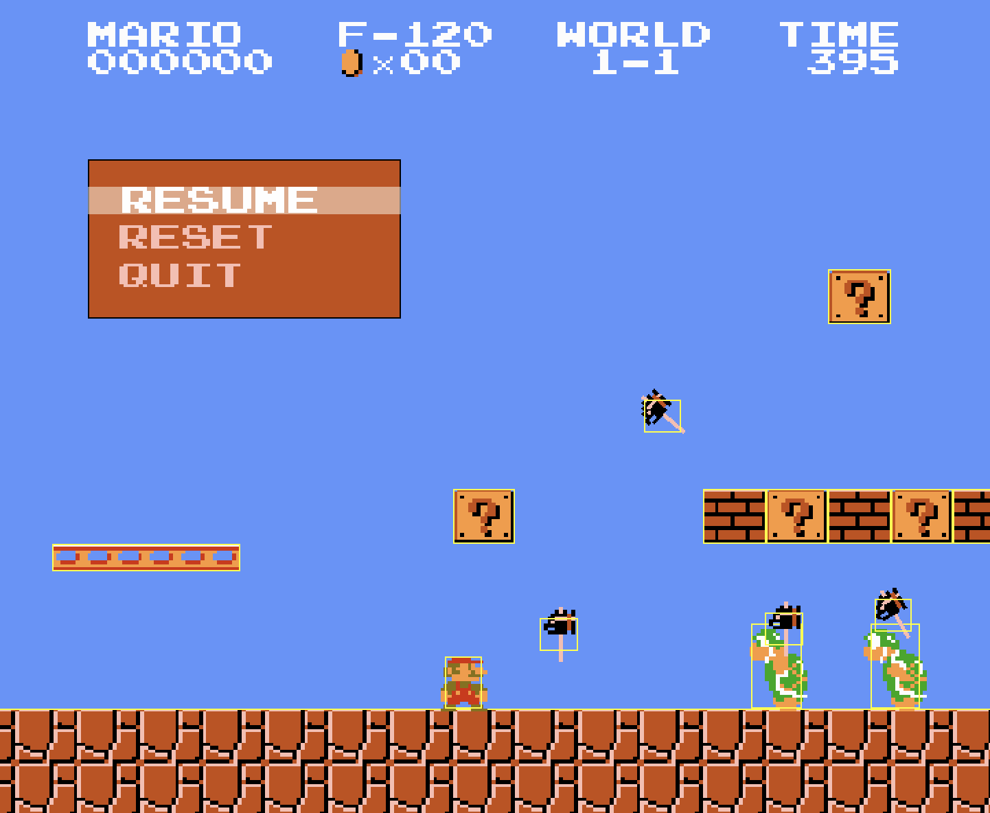 Schermata di CustomPlatformer