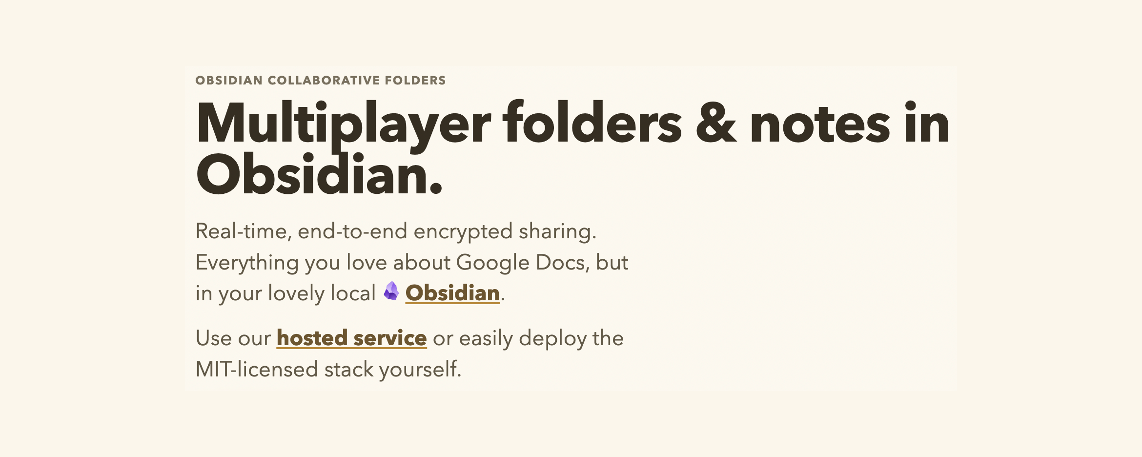Obsidian Collaborative Folders