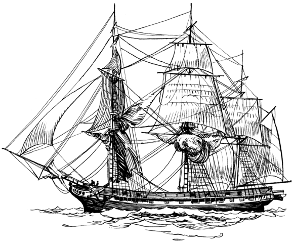 Public domain image of Frigate
