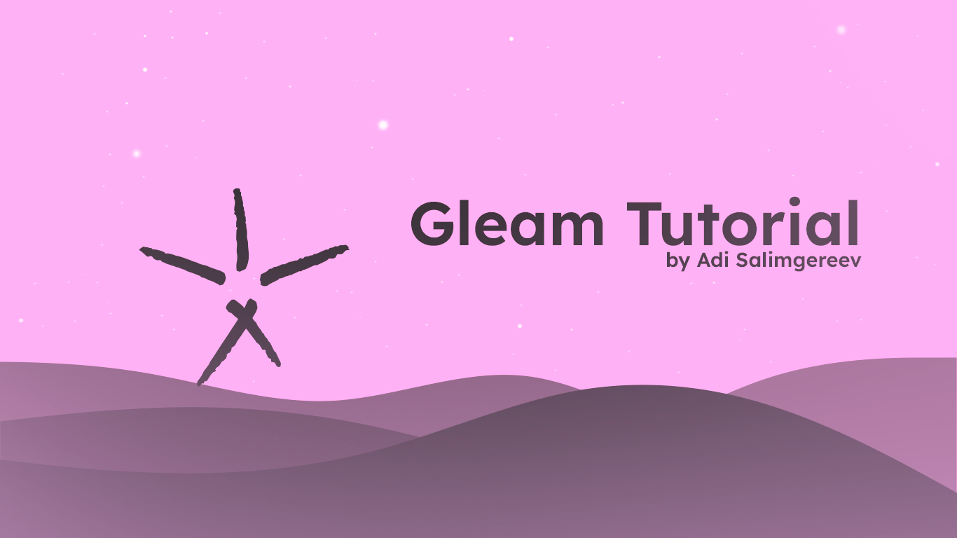 Gleam tutorial banner
