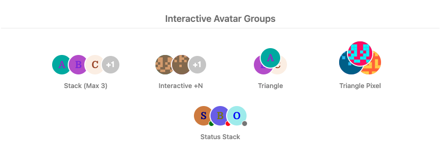 Avatar groups