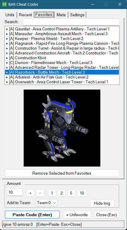 BAR AutoHotkey GUI