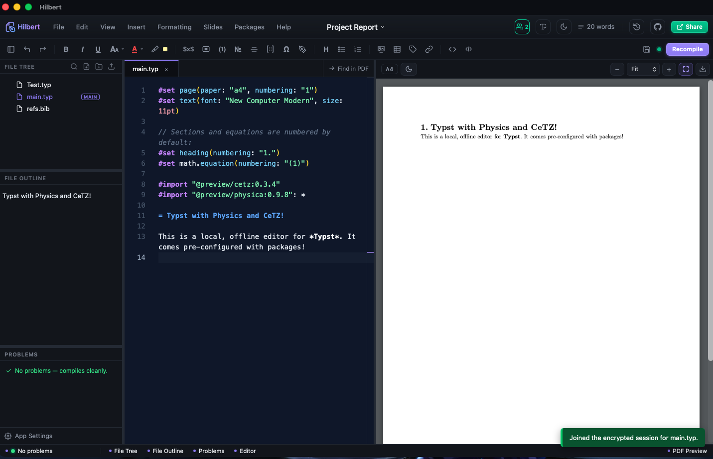 Collaboration session screenshot