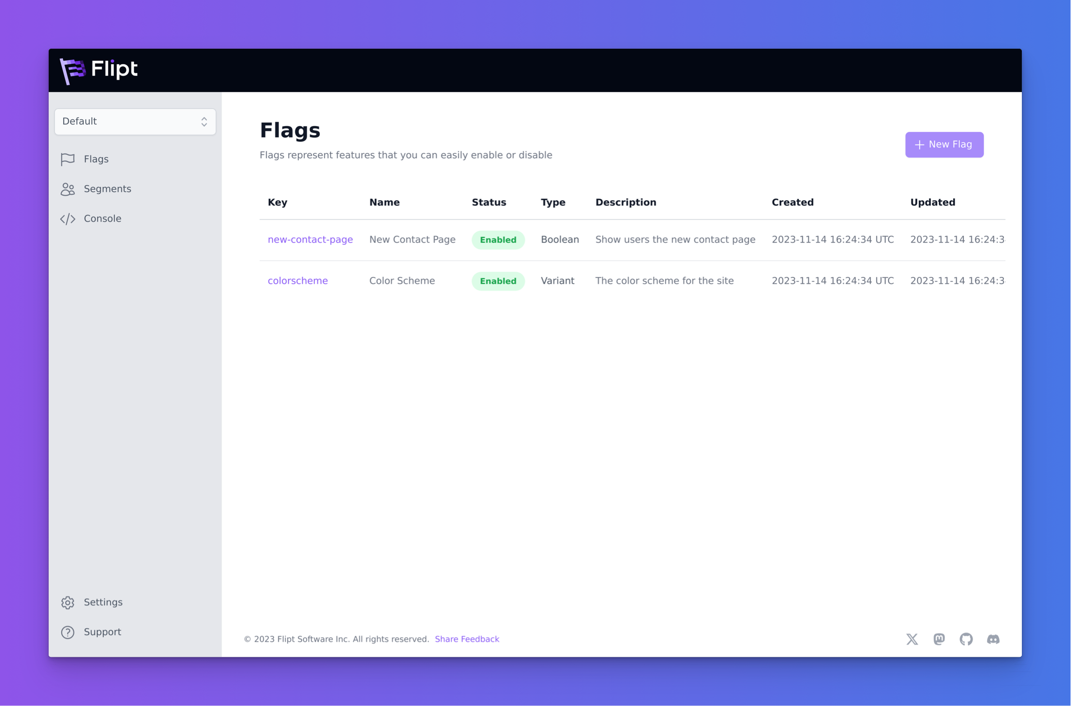 Flipt Dashboard