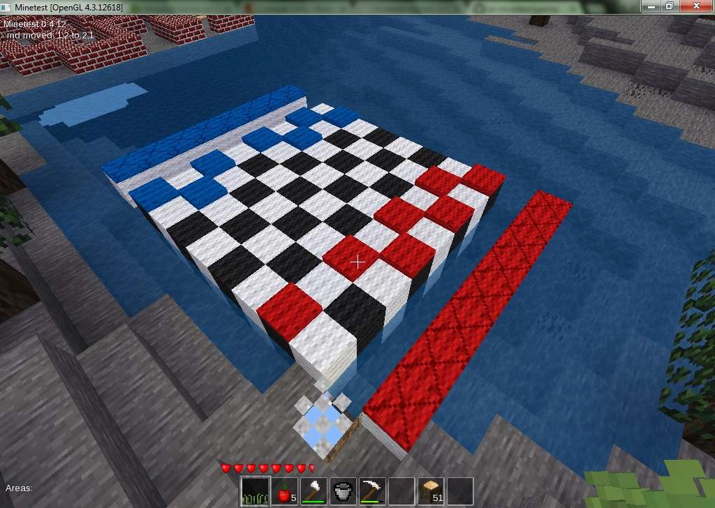 checkers game field