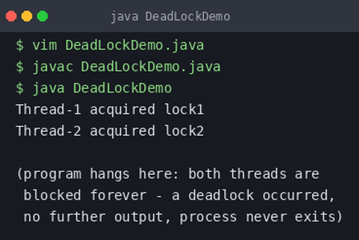 Put ka boljoj Javi: Deadlock se desio