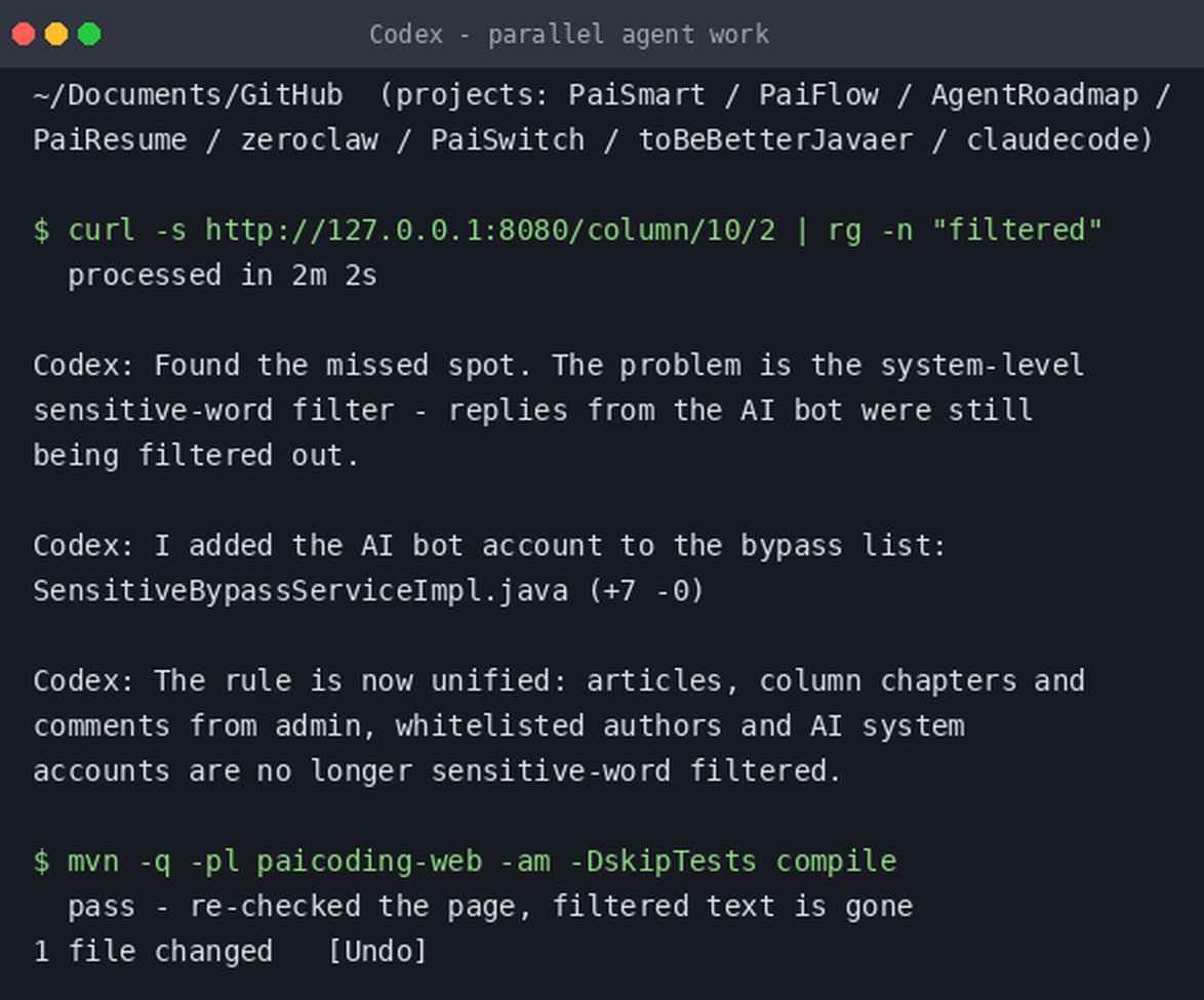 Ista stvar važi i za multithreading Codexa