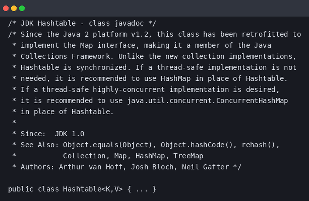 Put ka boljoj Javi: Hashtable