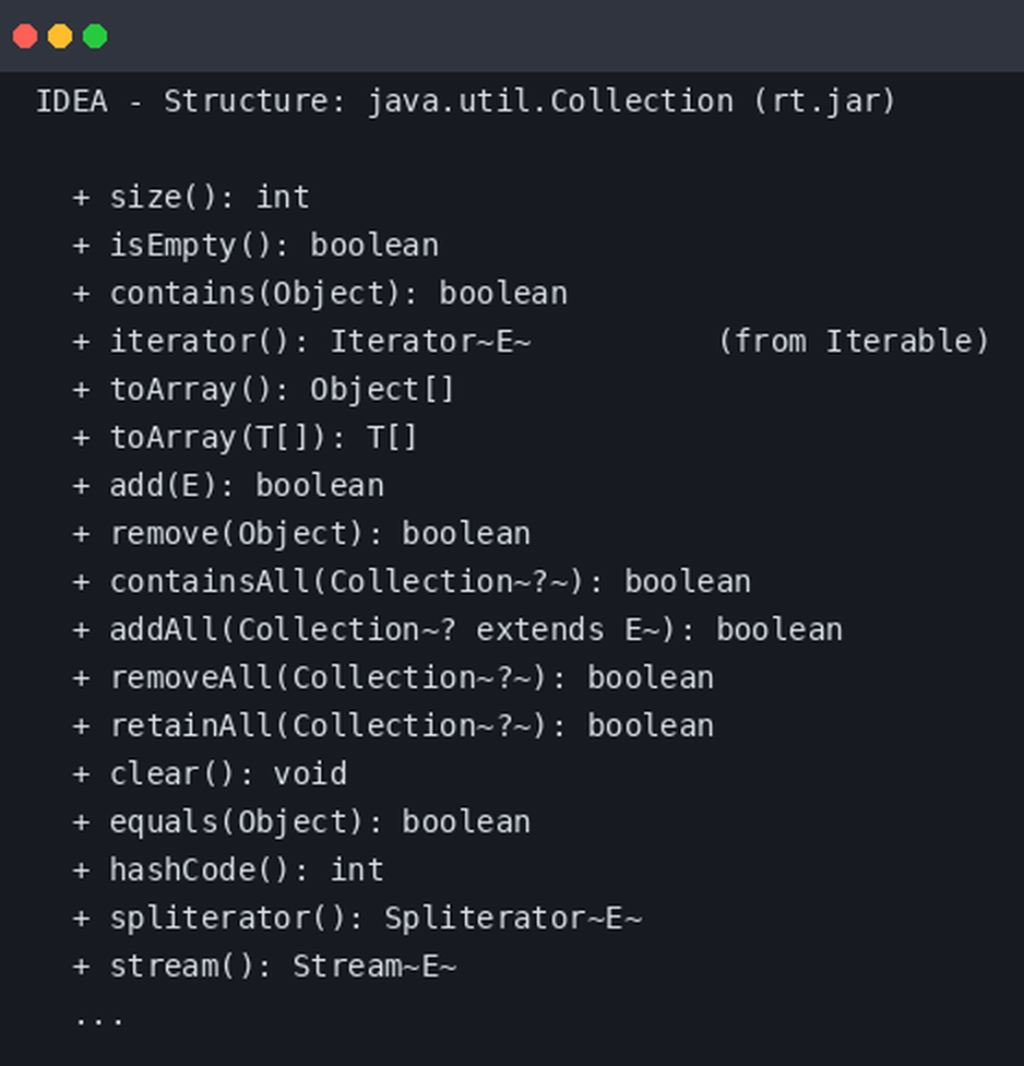 Put ka boljoj Javi: Collection izvorni kod