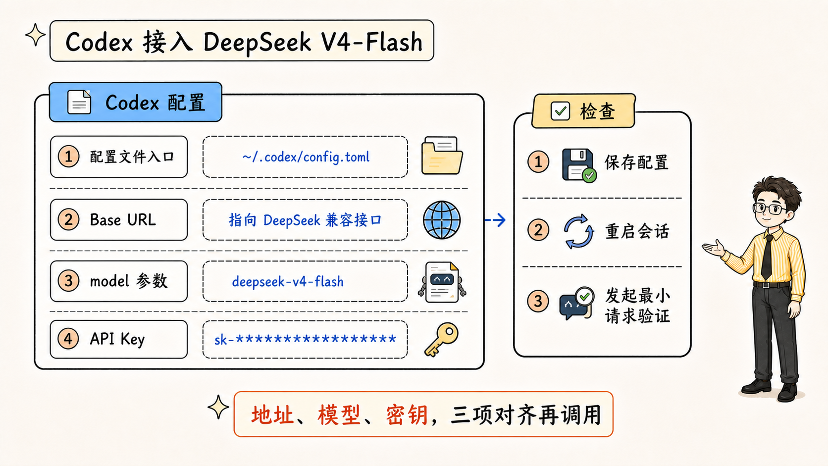 Konfiguracija za povezivanje Codex-a sa DeepSeek V4-Flash