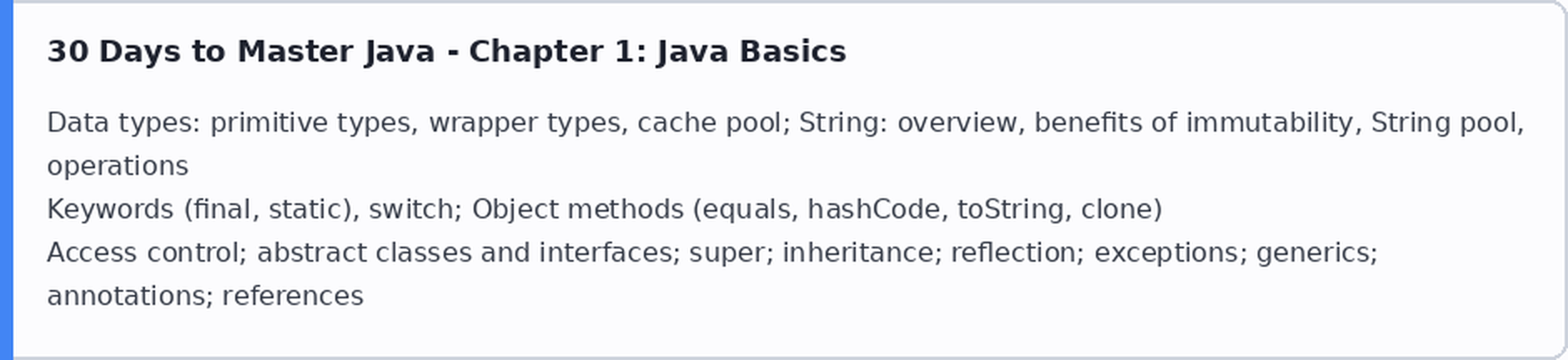 Autorova revidirana verzija „30 Days to Master Java"
