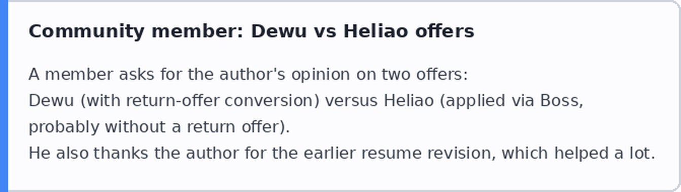 Prijatelj je dobio ponude od Dewu i Heliao