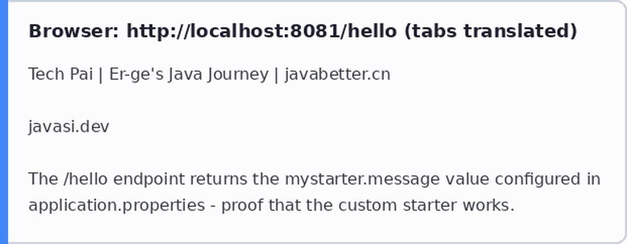 Put ka boljoj Javi: prilagođeni Spring Boot Stater