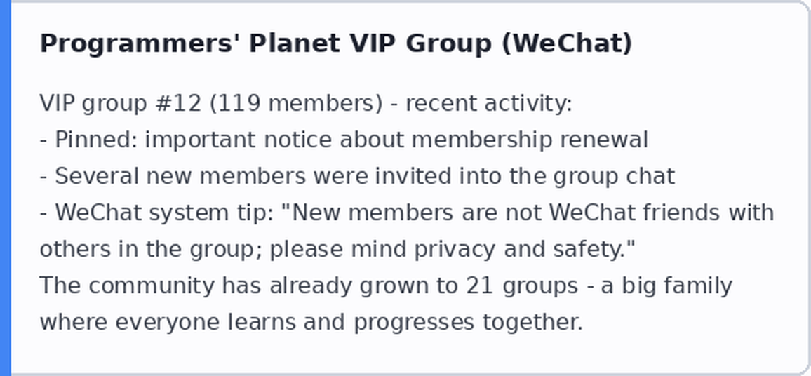 programerska planetaa VIP grupa