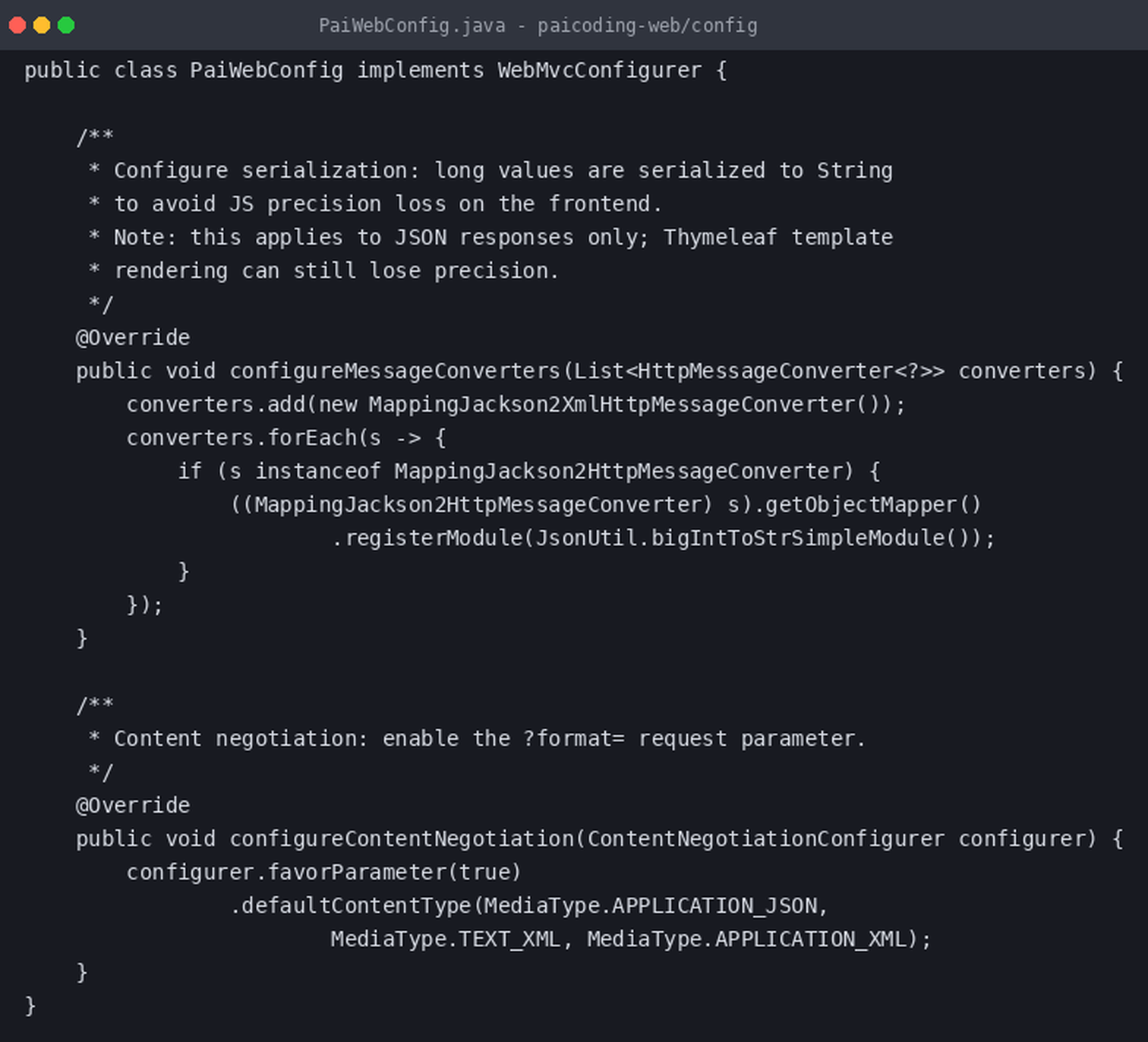 Tehnološki izvorni kod: MappingJackson2HttpMessageConverter