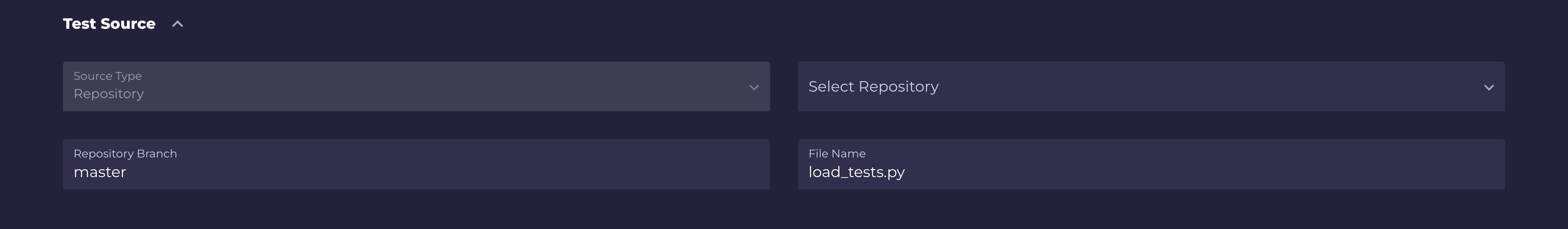 Test source section