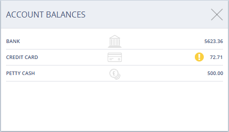 Accounting Software Screenshot balances dashlet thumbnail