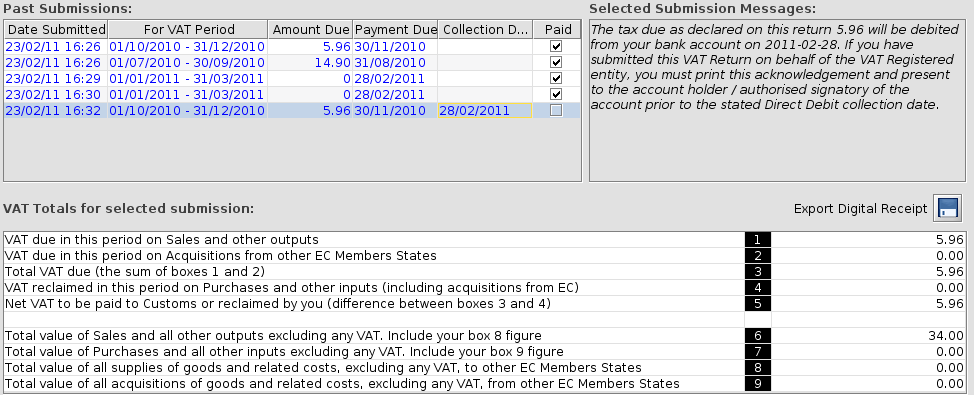 Accounting Software online vat return